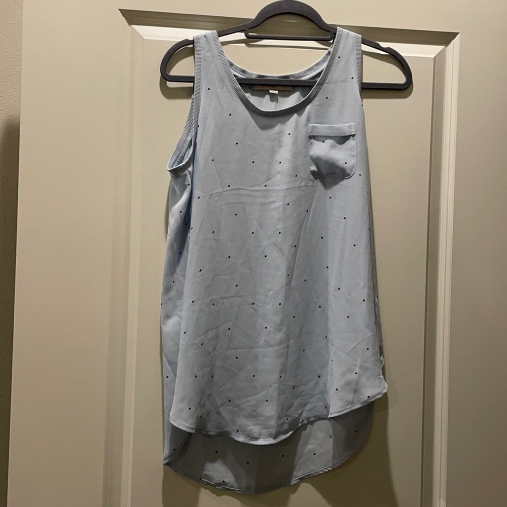 The loft light blue sleeveless blouse